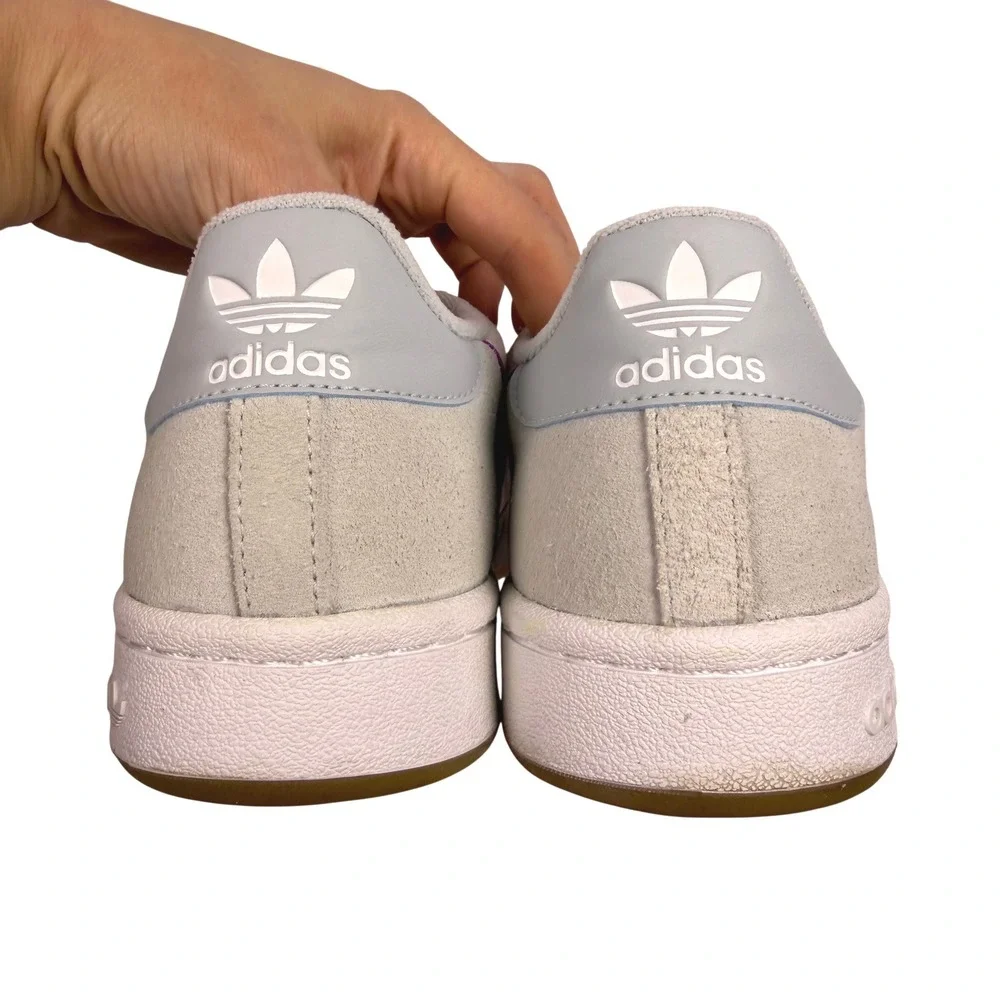 Adidas Continental 80 Retro Streetwear Womens Sneakers Grey Suede